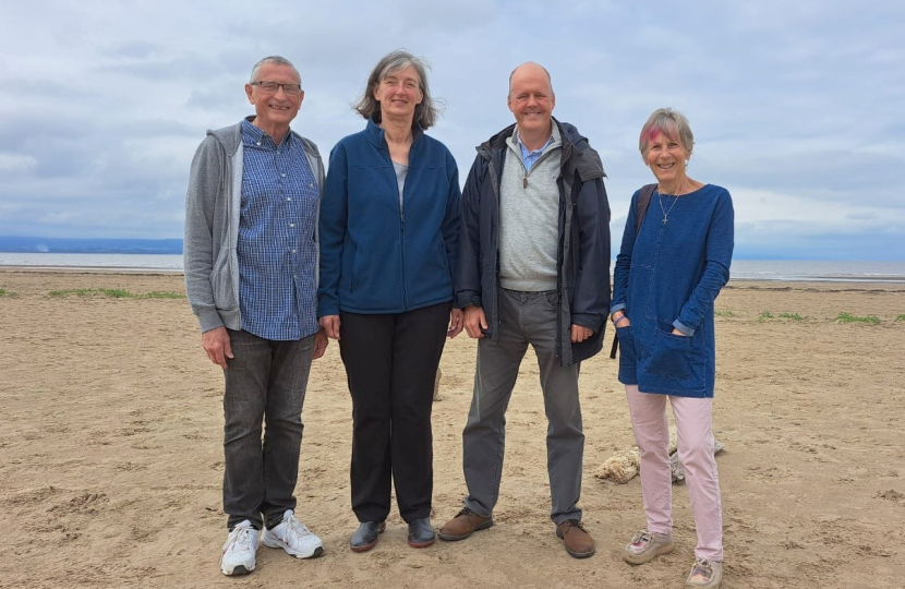 Mike Schollar (left), Linda Hoy, Ashley Fox, Sue Meads