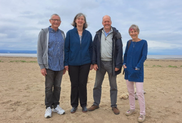 Mike Schollar (left), Linda Hoy, Ashley Fox, Sue Meads